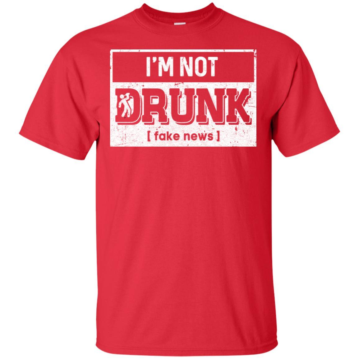 I'm Not Drunk Fake New St Patricks Day Drinking-T-Shirt & Hoodie-Classic T-Shirt-Red