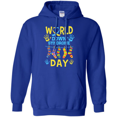 World Down Syndrome Day Gifts Dad Mom Kids Socks-T-Shirt & Hoodie-Pullover Hoodie-Royal