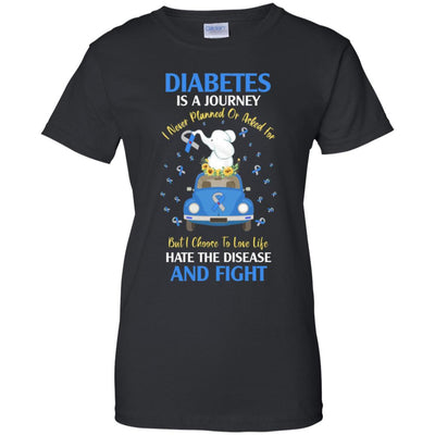 Diabetes Awareness Is A Journey-T-Shirt & Hoodie-Women's T-Shirt-Black