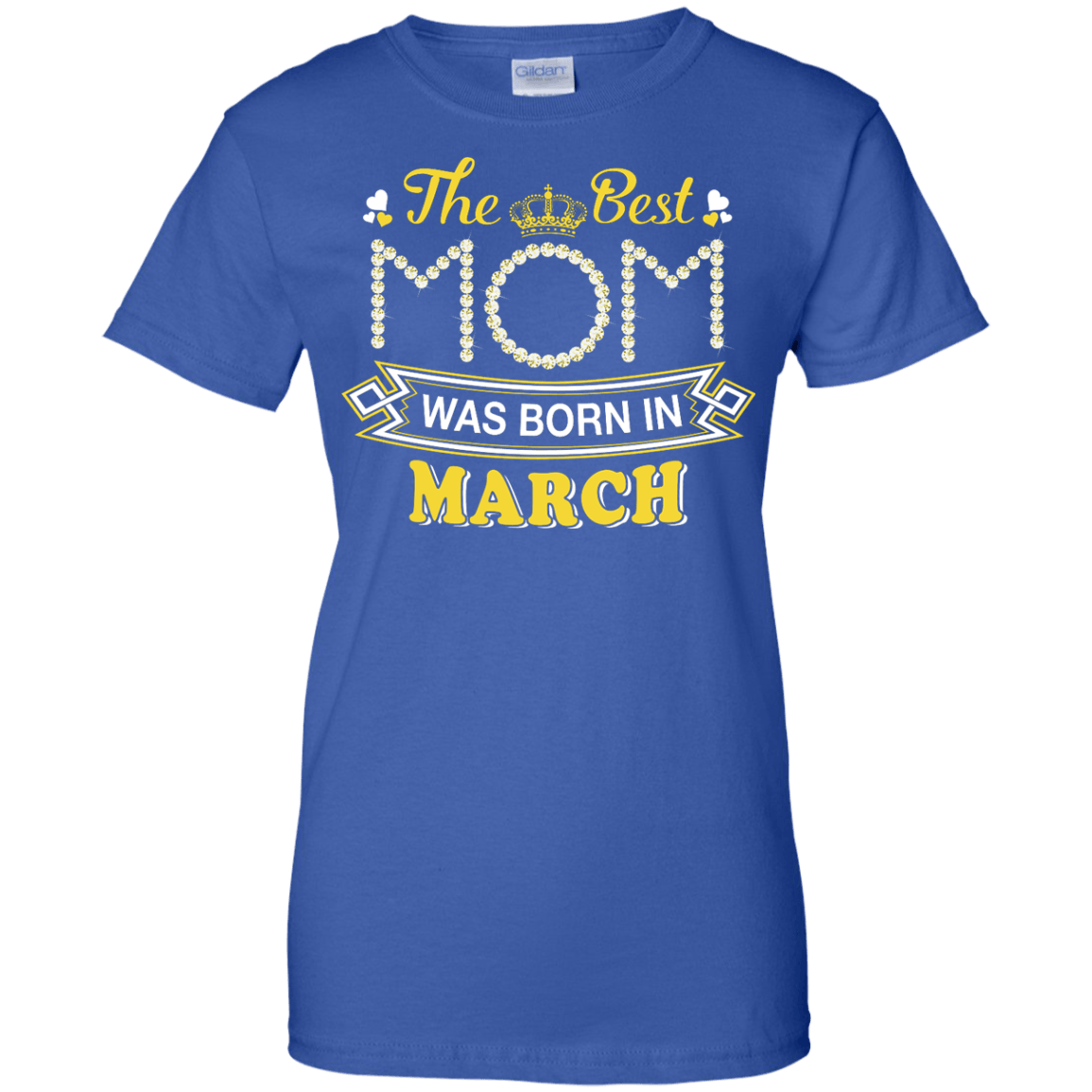 The Best Mom Was Born In March-T-Shirt & Hoodie-Women's T-Shirt-Royal