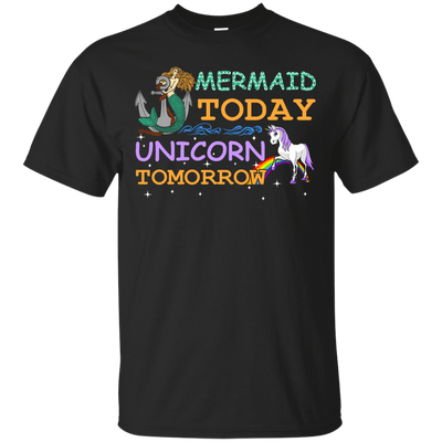 Mermaid Today Unicorn Tomorrow-T-Shirt & Hoodie-Classic T-Shirt-Black