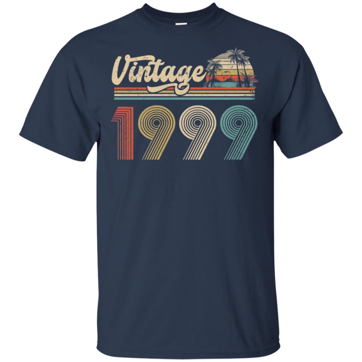 22th Birthday Gift Vintage 1999 Classic-T-Shirt & Hoodie-Classic T-Shirt-Navy
