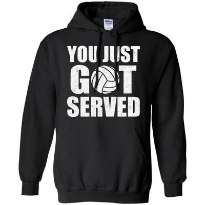 You Just Got Served Gifts For Volleyball Lovers-T-Shirt & Hoodie-Pullover Hoodie-Black