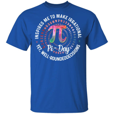 Pi Day Inspires Me To Make Irrational Decisions 3.14 Math-T-Shirt & Hoodie-Classic T-Shirt-Royal