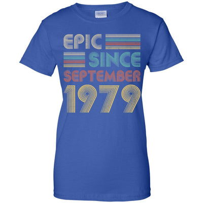 Epic Since September 1979 42th Birthday Gift 42 Yrs Old-T-Shirt & Hoodie-Women's T-Shirt-Royal