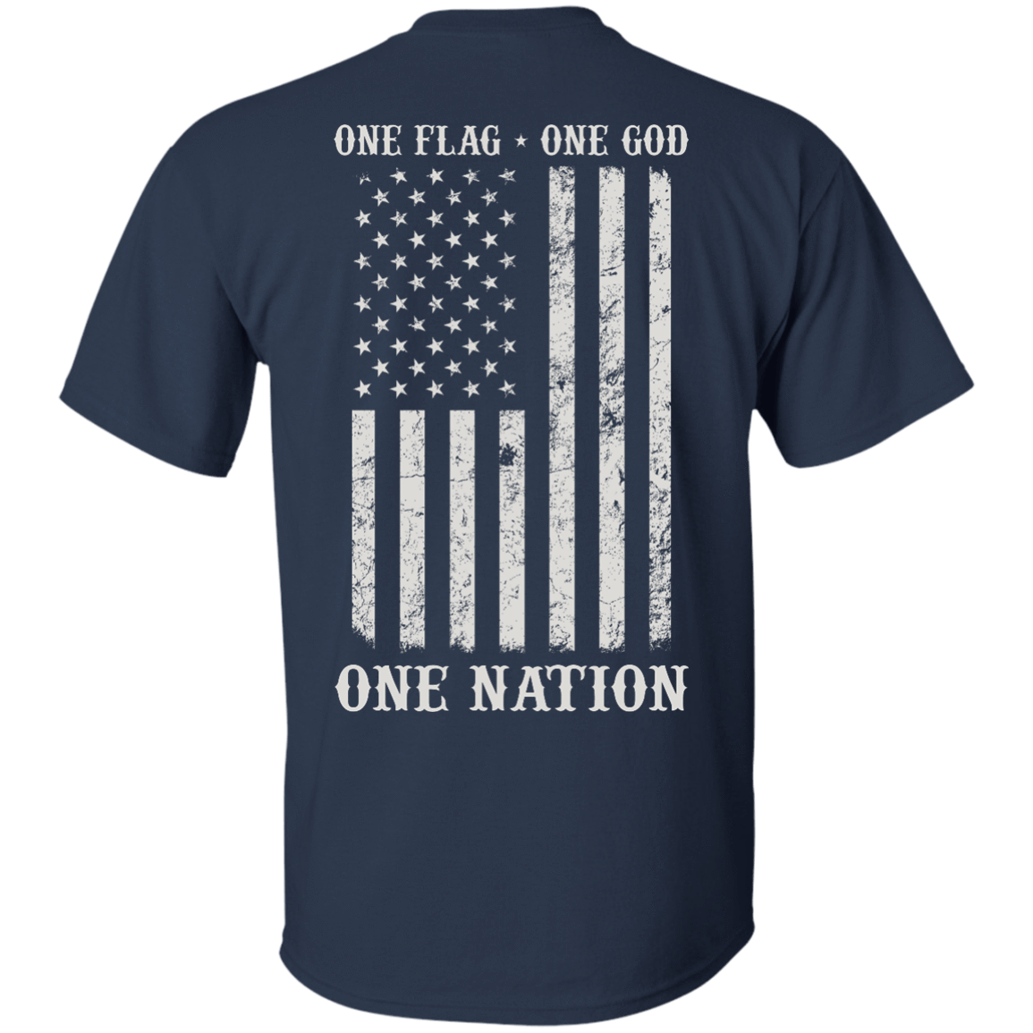 One Flag One God One Nation-T-Shirt & Hoodie-Classic T-Shirt-Navy