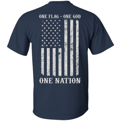 One Flag One God One Nation-T-Shirt & Hoodie-Classic T-Shirt-Navy
