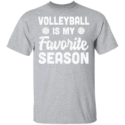 Volleyball Is My Favorite Season Cool Saying For Sports Lovers-T-Shirt & Hoodie-Classic T-Shirt-Sport Grey