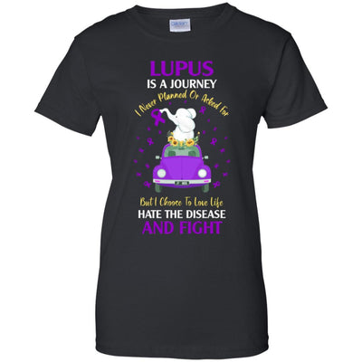 Lupus Awareness Is A Journey-T-Shirt & Hoodie-Women's T-Shirt-Black