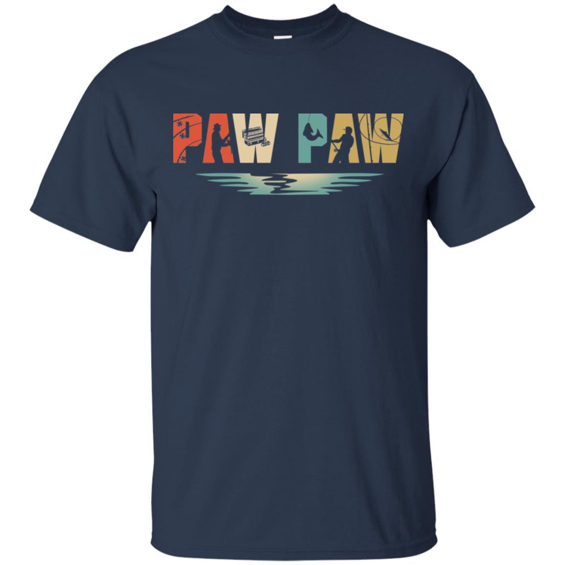 Vintage Fishing Paw Paw Father's Day Gift-T-Shirt & Hoodie-Classic T-Shirt-Navy