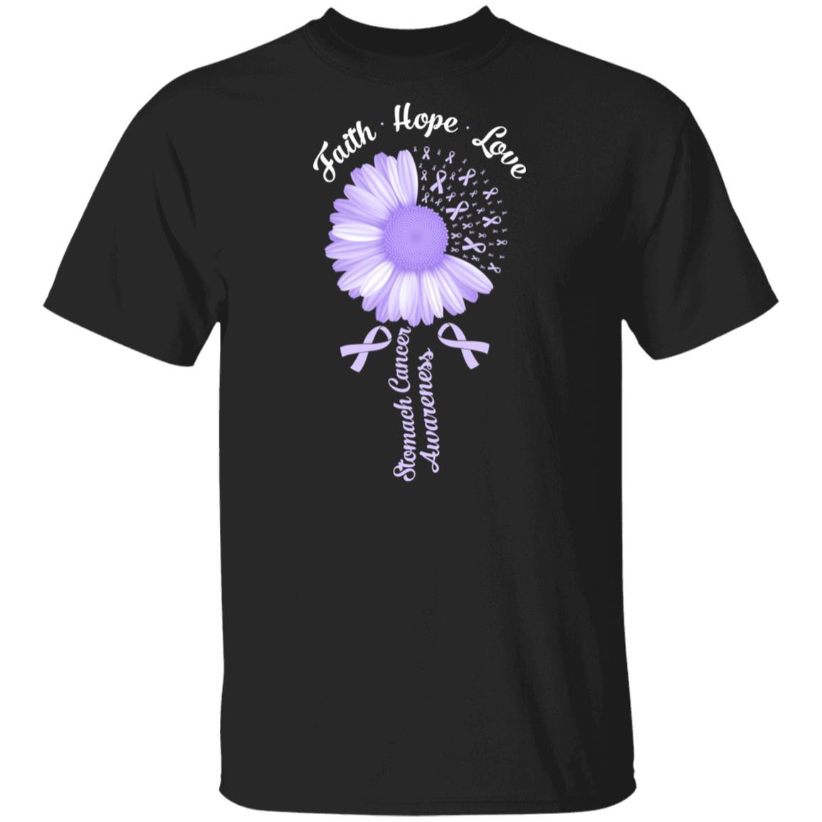 Faith Hope Love Periwinkle Stomach Cancer Awareness