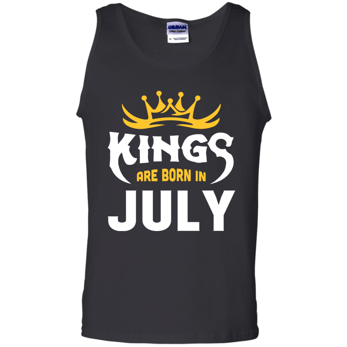 Kings Are Born In July-T-Shirt & Hoodie-Unisex Tank-Black