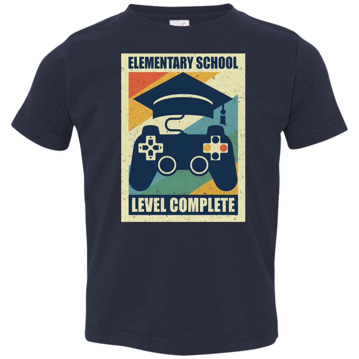 Elementary School Graduation Video Game Gamer Gifts Youth-Youth Shirt-Toddler T-Shirt-Navy
