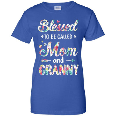 Mothers Day Gifts Blessed To Be Called Mom And Granny-T-Shirt & Hoodie-Women's T-Shirt-Royal