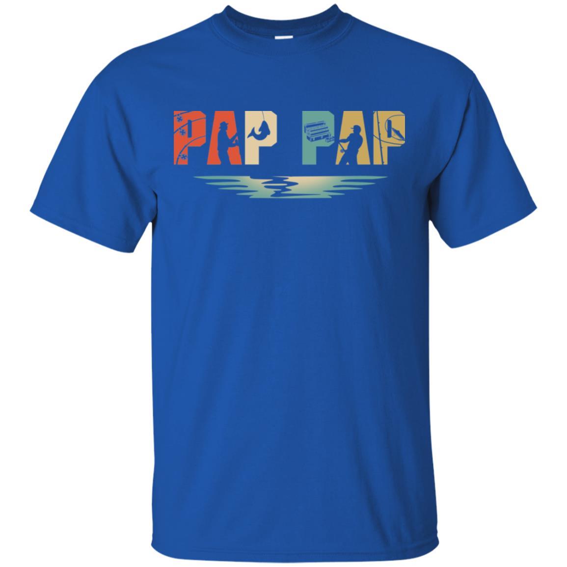 Vintage Fishing Pap Pap Father's Day Gift-T-Shirt & Hoodie-Classic T-Shirt-Royal