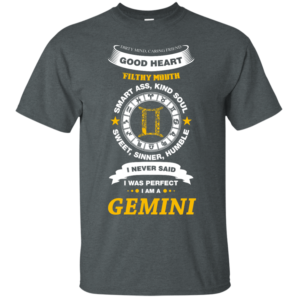 I Never Said I Was Perfect I Am A GEMINI-T-Shirt & Hoodie-Classic T-Shirt-Dark Heather