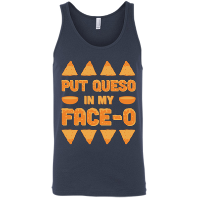 Put Queso In My Face-O-T-Shirt & Hoodie-Unisex Tank-Navy