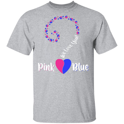 Gender Reveal Party Question Mark with Baby Feet and Heart-T-Shirt & Tank Top-Classic T-Shirt-Sport Grey