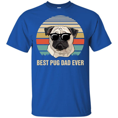 Vintage Pug Dad Gifts Best Pug Dad Ever-T-Shirt & Hoodie-Classic T-Shirt-Royal