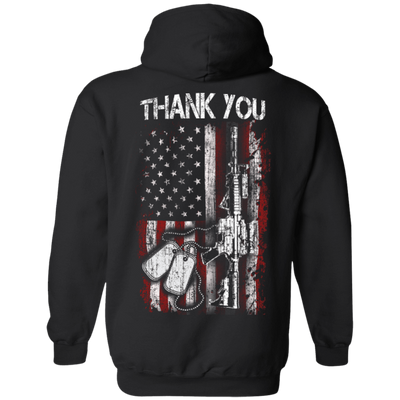 THANK YOU-T-Shirt & Hoodie-Pullover Hoodie-Black