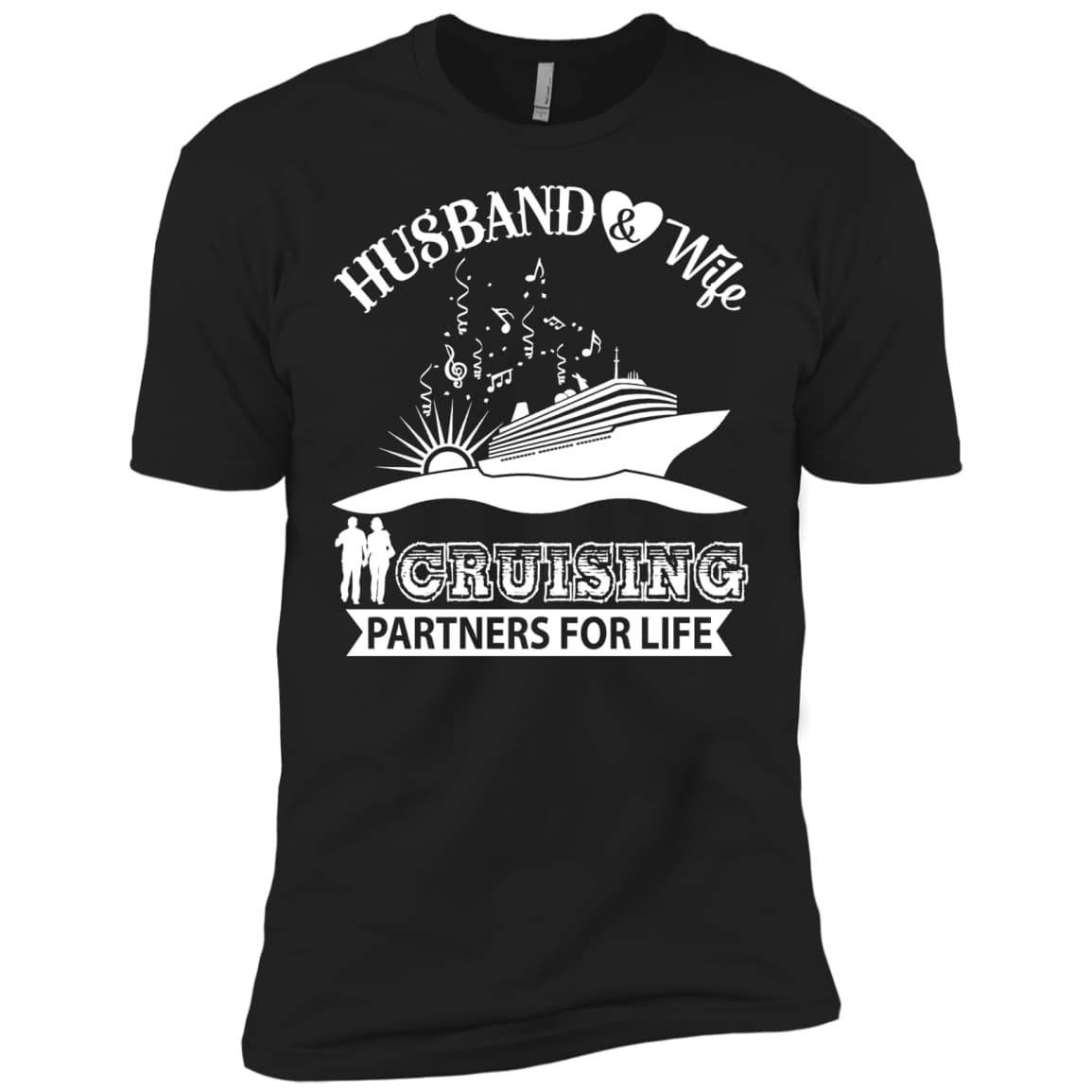 Husband And Wife Cruising Partners For Life-T-Shirt & Hoodie-Premium T-Shirt-Black
