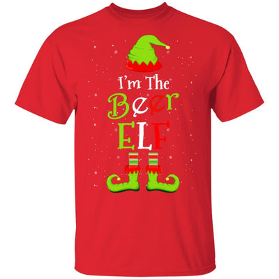 I'm The Beer Elf Family Matching Funny Christmas Group Gift-T-Shirt & Sweatshirt-Classic T-Shirt-Red