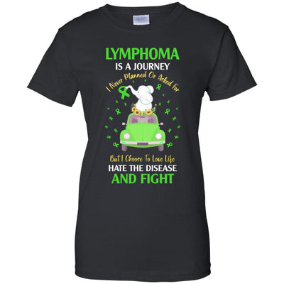 Lymphoma Awareness Is A Journey-T-Shirt & Hoodie-Women's T-Shirt-Black