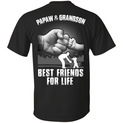 Papaw And Grandson Best Friends For Life-T-Shirt & Hoodie-Classic T-Shirt-Black