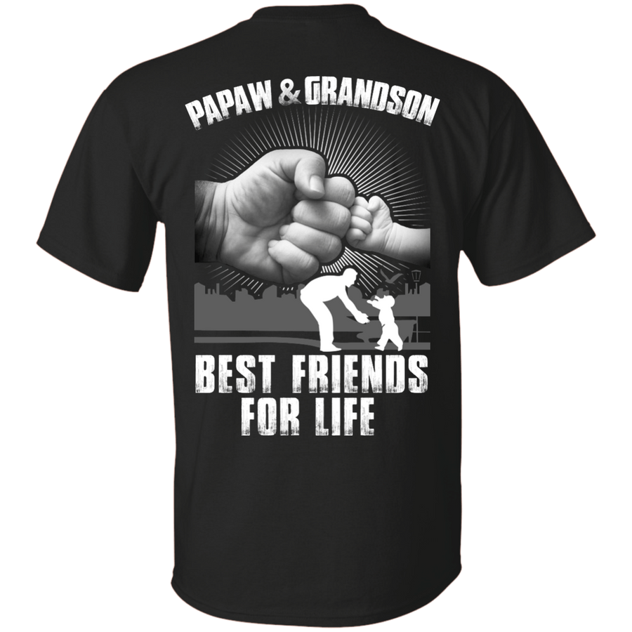 Papaw And Grandson Best Friends For Life-T-Shirt & Hoodie-Classic T-Shirt-Black
