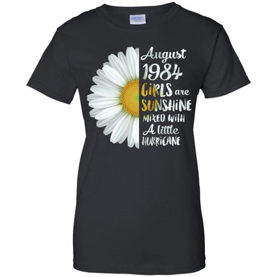 August Girls 1984 37th Birthday Gifts-T-Shirt & Tank Top-Women's T-Shirt-Black