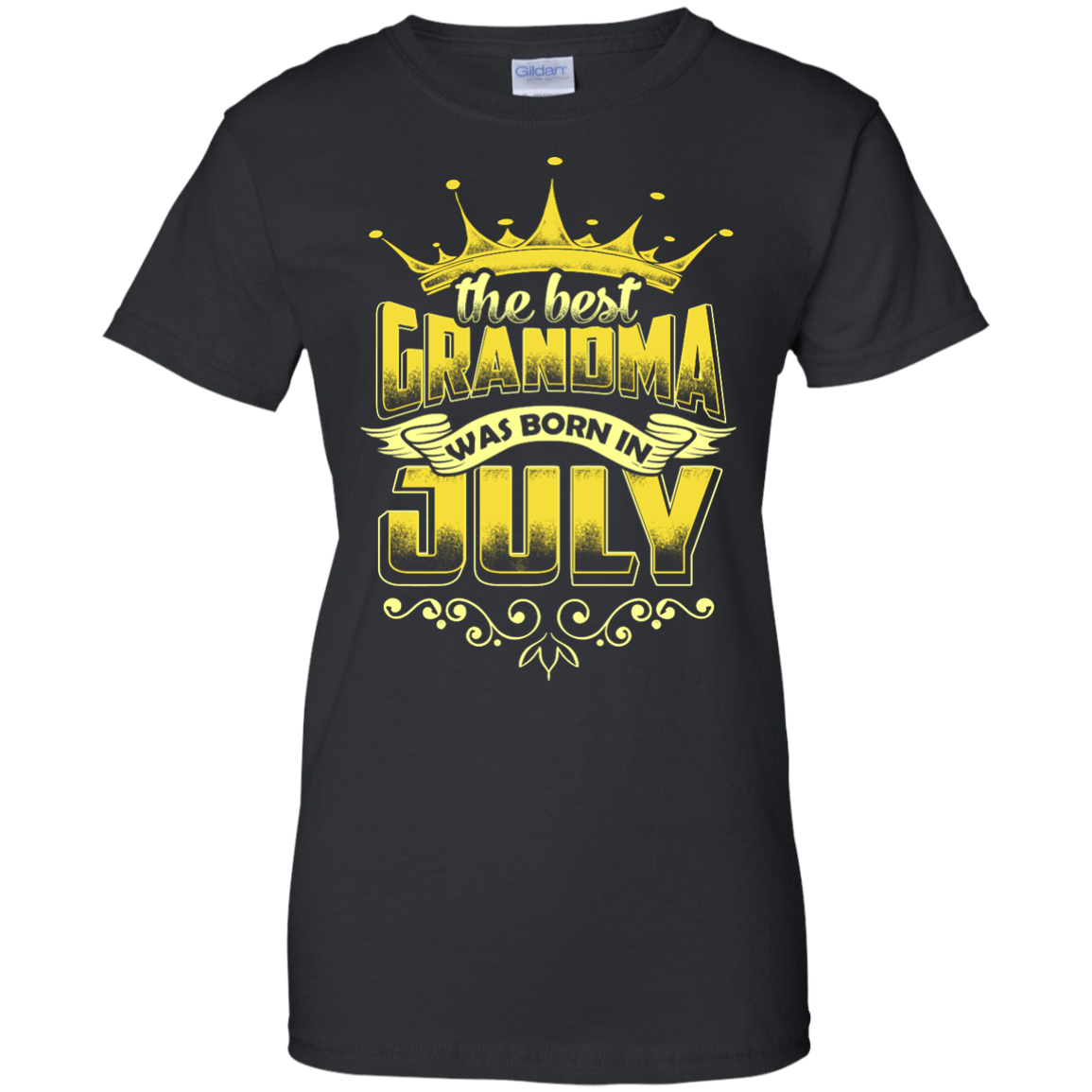The Best Grandma Was Born In July-T-Shirt & Hoodie-Women's T-Shirt-Black