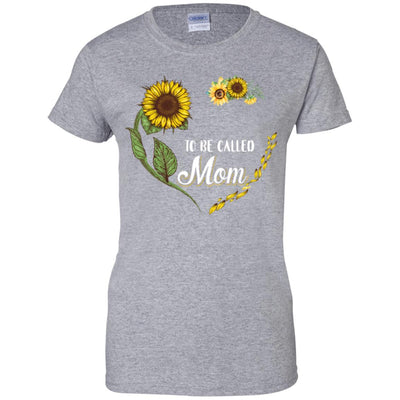 Blessed To Be Called Mom Sunflower Mothers Day Gift-T-Shirt & Tank Top-Women's T-Shirt-Sport Grey