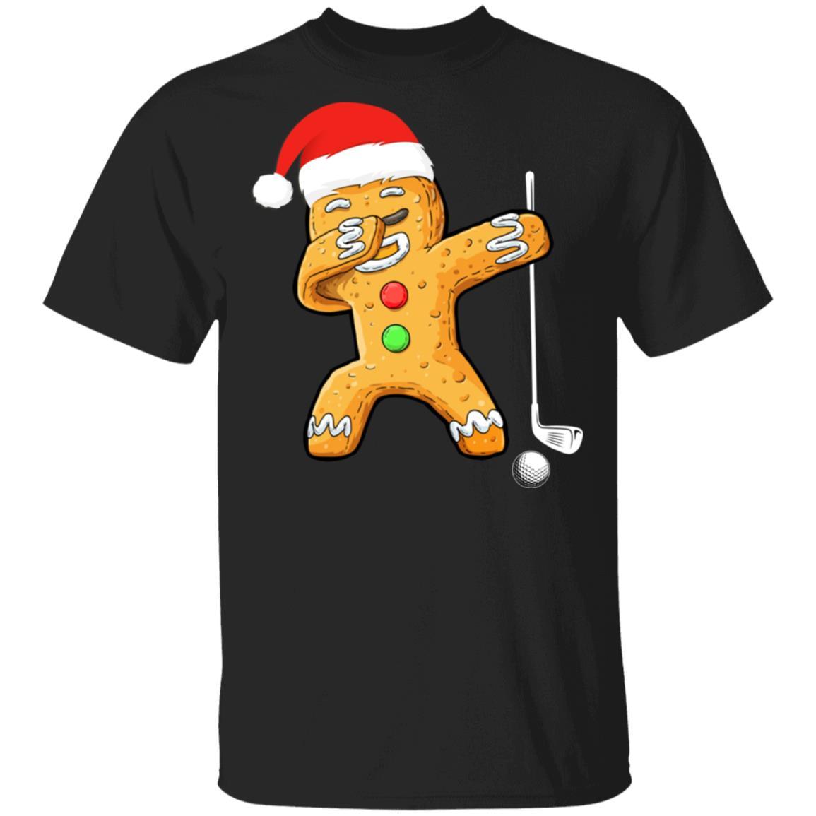 Dabbing Gingerbread Santa Golf Christmas Pajama Gifts