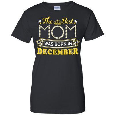 The Best Mom Was Born In December-T-Shirt & Hoodie-Women's T-Shirt-Black