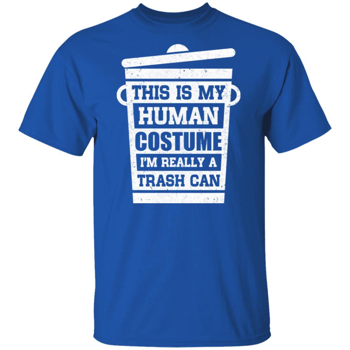 Trash Can Halloween Costume Funny-T-Shirt & Hoodie-Classic T-Shirt-Royal