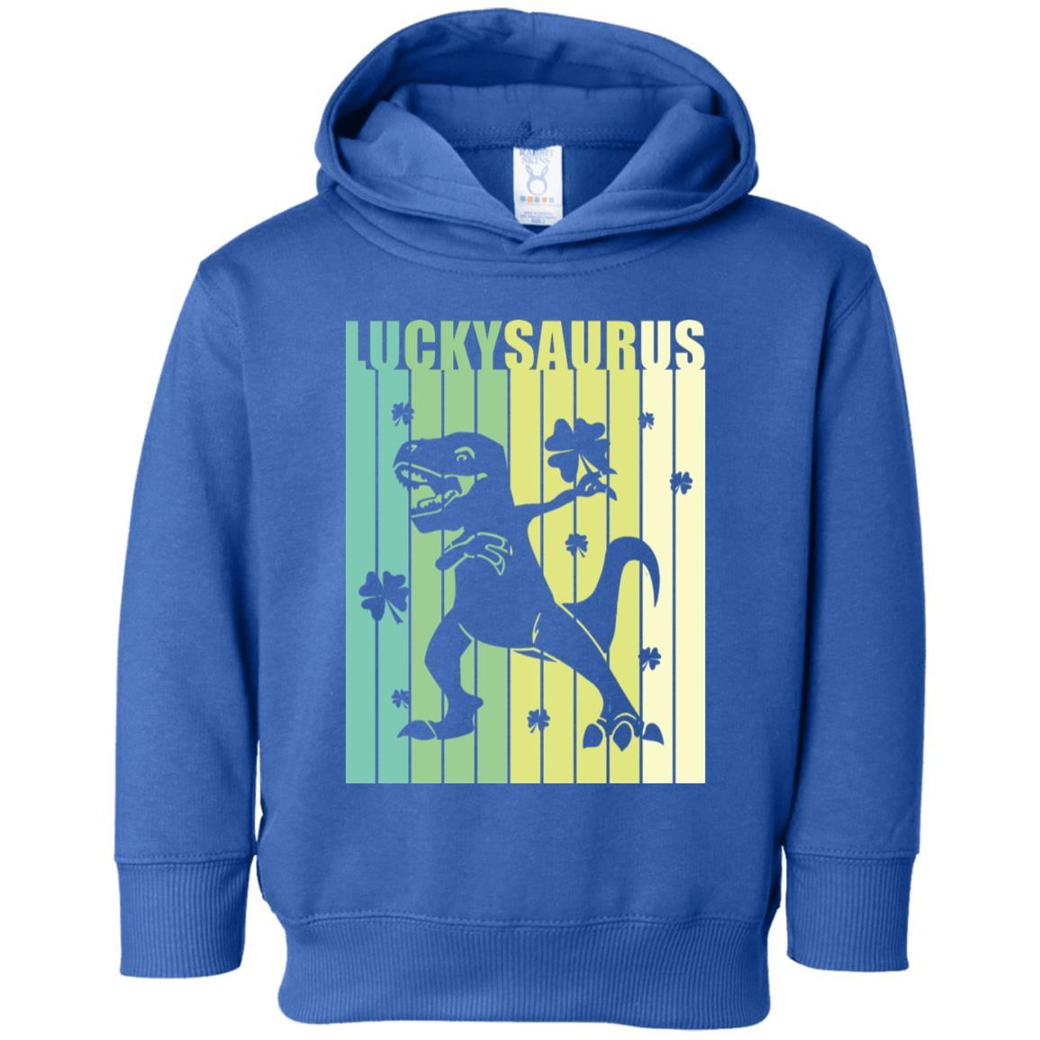 Happy St Pat Rex Day Dinosaur T-Rex Kids Patricks Day Youth-Youth Shirt-Toddler Fleece Hoodie-Royal