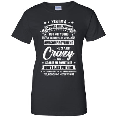 I'm A Spoiled Girlfriend But Not Yours Funny Boyfriend-T-Shirt & Hoodie-Women's T-Shirt-Black