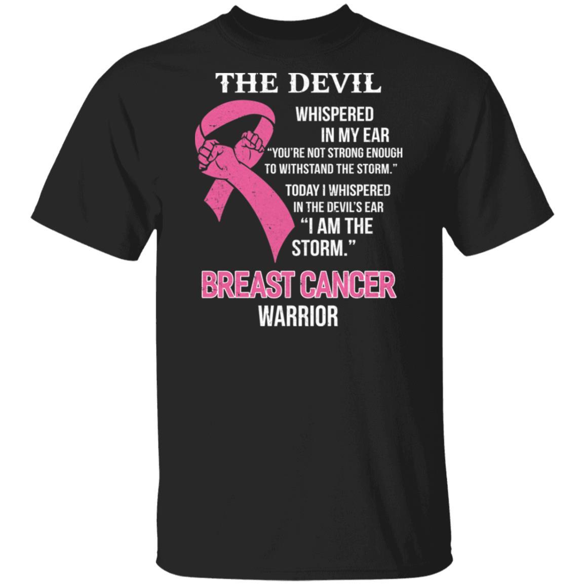 I Am The Storm Support Breast Cancer Awareness-T-Shirt & Hoodie-Classic T-Shirt-Black