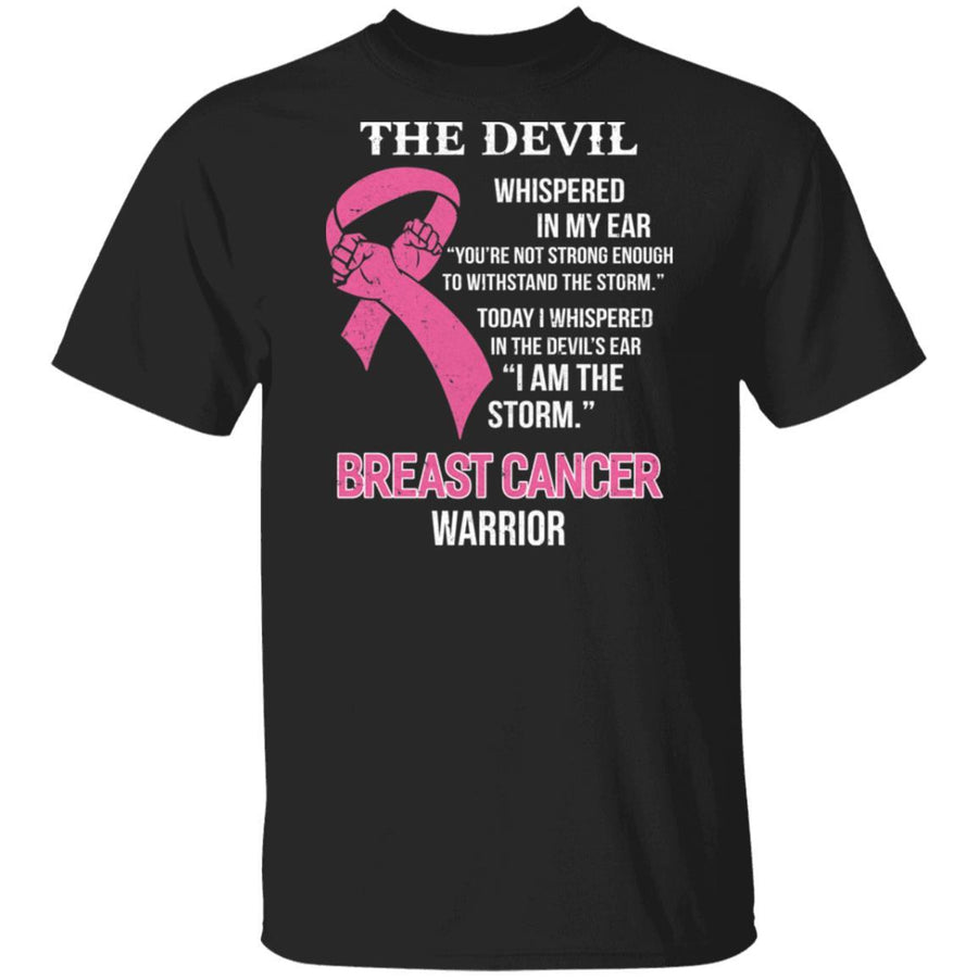 I Am The Storm Support Breast Cancer Awareness-T-Shirt & Hoodie-Classic T-Shirt-Black