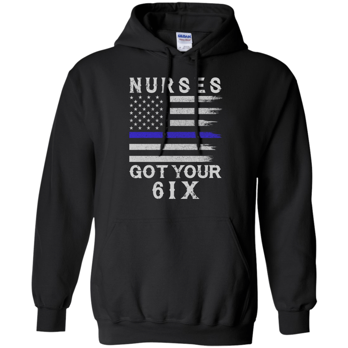 Nurse I Got Your Six-T-Shirt & Hoodie-Pullover Hoodie-Black