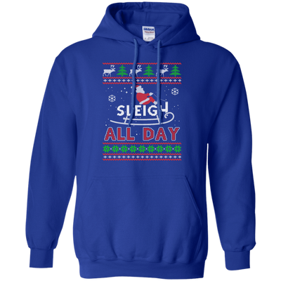 Sleigh All Day-T-Shirt & Hoodie-Pullover Hoodie-Royal