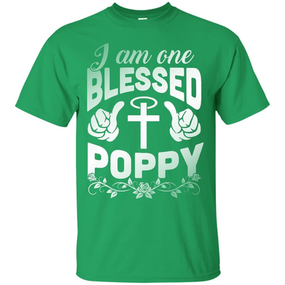 I Am One Blessed Poppy-T-Shirt & Hoodie-Classic T-Shirt-Irish Green