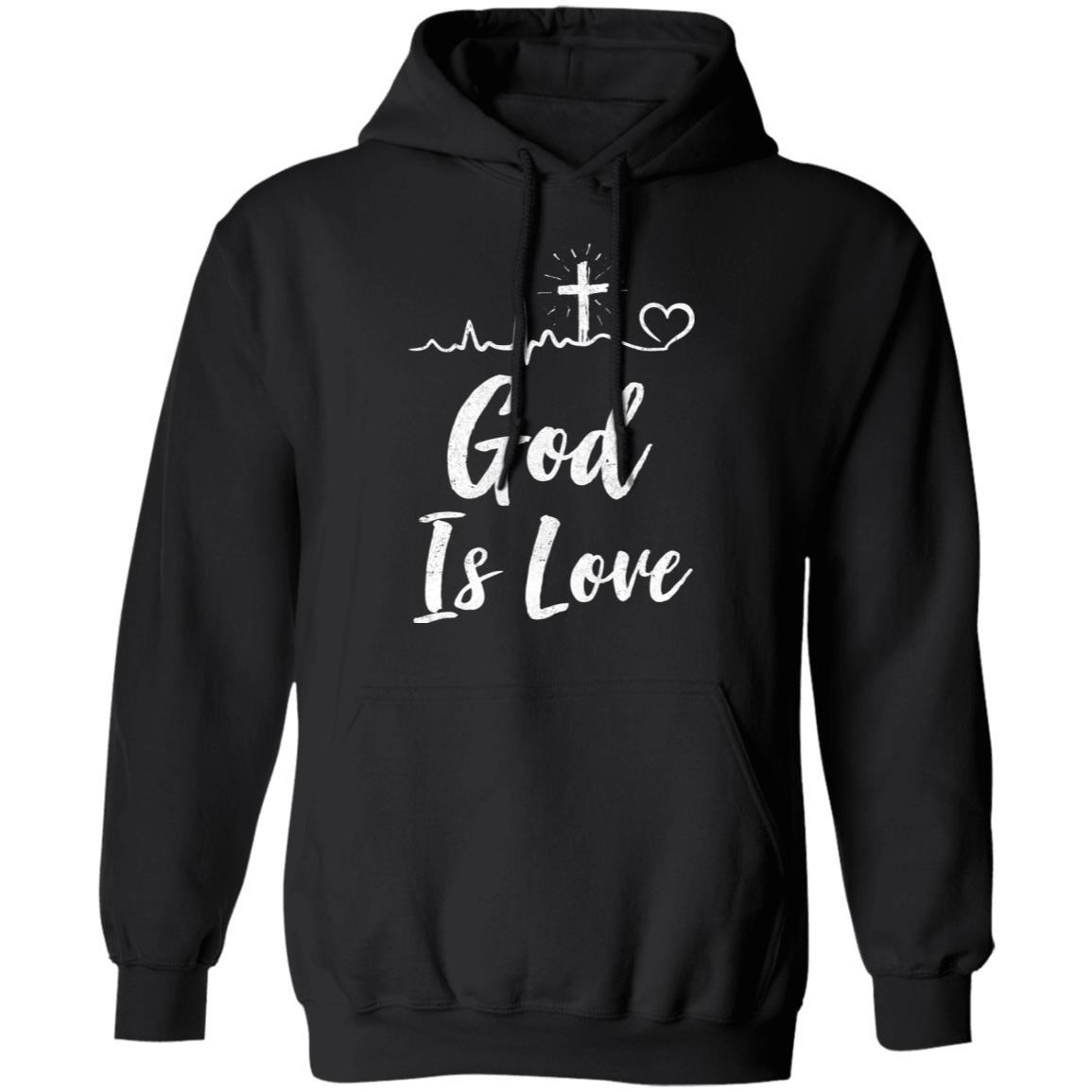 God Is Love Christian Gifts Women-T-Shirt & Tank Top-Pullover Hoodie-Black