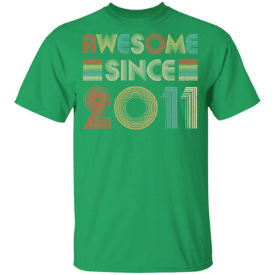 Awesome Since 2011 10th Birthday Gifts Youth-Youth Shirt-Youth T-Shirt-Irish Green