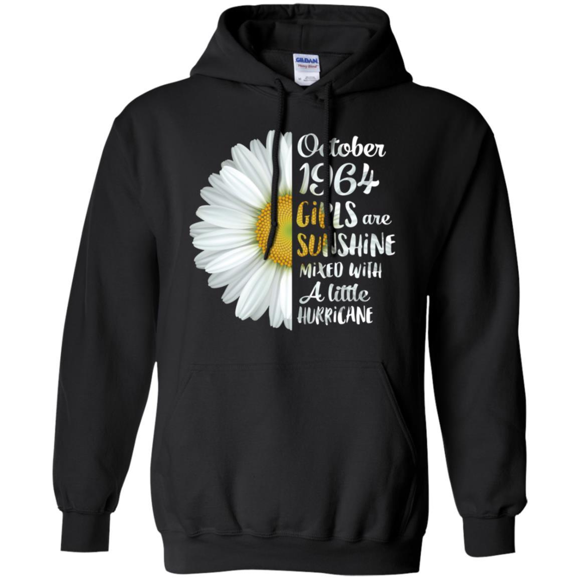 October Girls 1964 57th Birthday Gifts-T-Shirt & Tank Top-Pullover Hoodie-Black