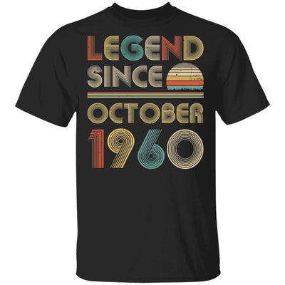 Legend Since October 1960 Vintage 61th Birthday Gifts-T-Shirt & Hoodie-Classic T-Shirt-Black
