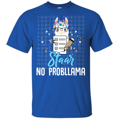 STAAR Test Day Llama For Students Teacher-T-Shirt & Hoodie-Classic T-Shirt-Royal