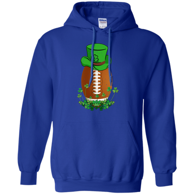 Shamrock Football Leprechaun St Patricks Day-T-Shirt & Hoodie-Pullover Hoodie-Royal