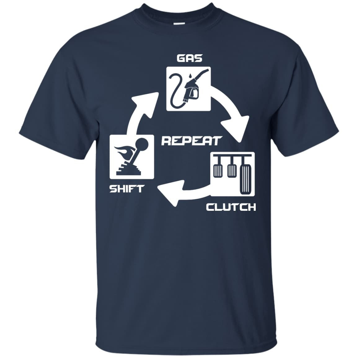 Gas Clutch Shift Repeat-T-Shirt & Hoodie-