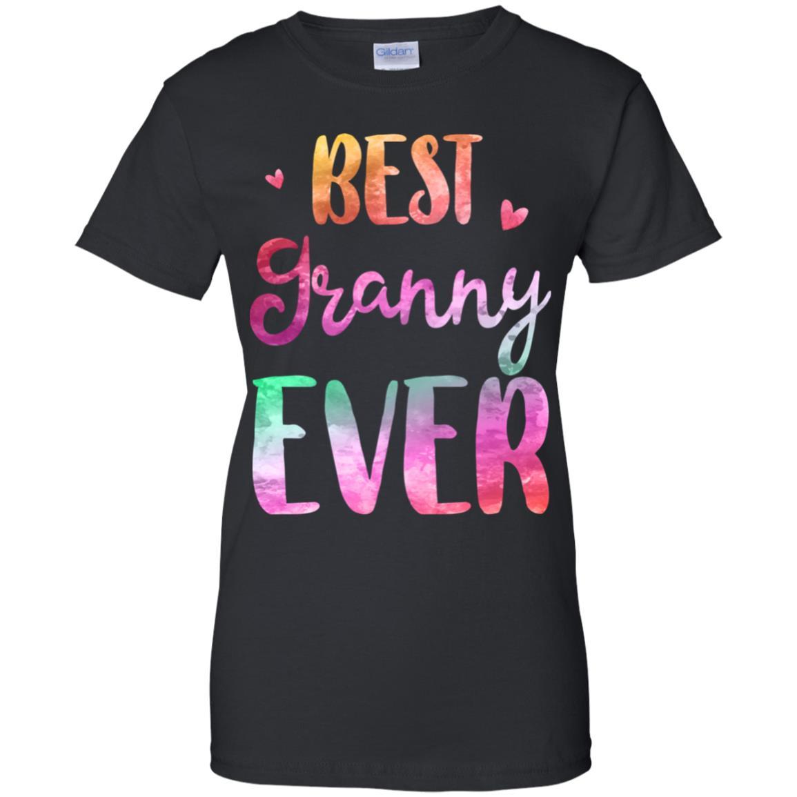 Best Granny Ever Cute Funny Mothers Day Gift-T-Shirt & Tank Top-Women's T-Shirt-Black